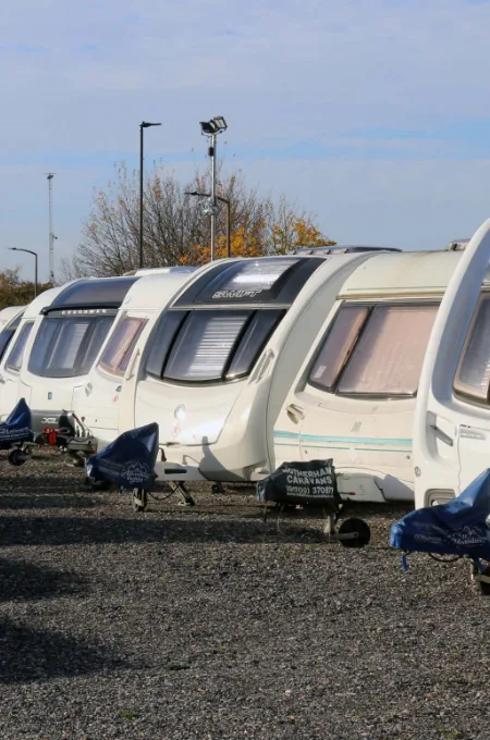 Secure caravan storage compound